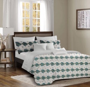 Soft microfiber bedsheet captured in a live bedroom setup for e-commerce