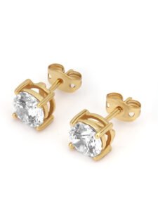 Gold necklace jewellery photography on white background for e-commerce